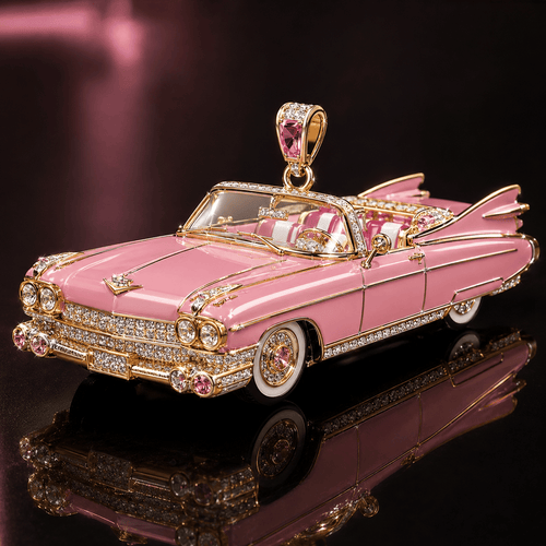 ELV Solid Gold Chain with Diamond Pendant TTTT